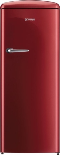 Gorenje szabadonálló felülfagyasztós hűtőszekrény, old timer, A++, burgundi vörös ORB152R