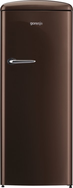 Gorenje szabadonálló felülfagyasztós hűtőszekrény, old timer, A++, étcsokoládé barna ORB152CH