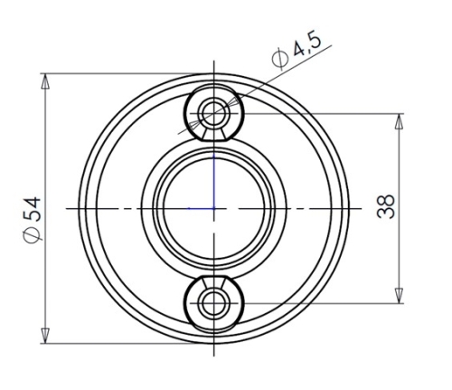 Aqualine WHITE LINE KOVEX Kapaszkodó 20 cm, mag. 8 cm, fehér (8005)