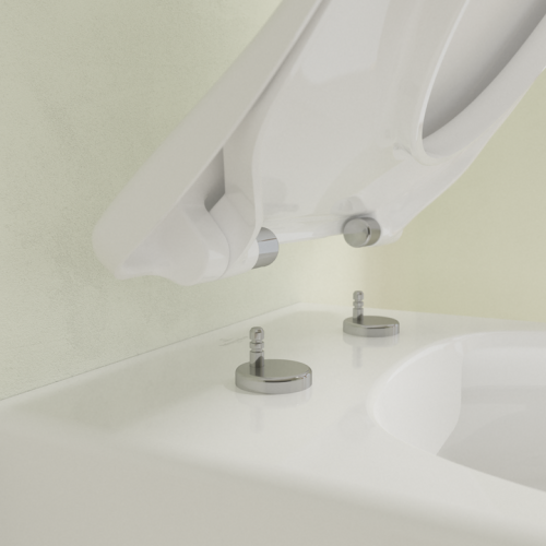 Villeroy & Boch Avento perem nélküli fali wc, Slimseat lassú záródású ülőkével kombi pack 5656RS01 (5656 RS 01)