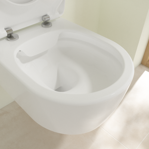 Villeroy & Boch Avento perem nélküli fali wc, Slimseat lassú záródású ülőkével kombi pack 5656RS01 (5656 RS 01)