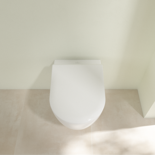 Villeroy & Boch Avento perem nélküli fali wc, Slimseat lassú záródású ülőkével kombi pack 5656RS01 (5656 RS 01)