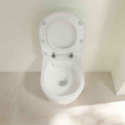 Villeroy & Boch Avento perem nélküli fali wc, Slimseat lassú záródású ülőkével kombi pack 5656RS01 (5656 RS 01)