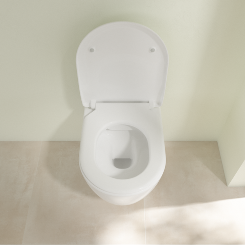 Villeroy & Boch Avento perem nélküli fali wc, Slimseat lassú záródású ülőkével kombi pack 5656RS01 (5656 RS 01)