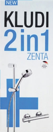 Kludi Zenta 2 in 1 termosztátos zuhanycsaptelep zuhanyszettel KL-HU9015