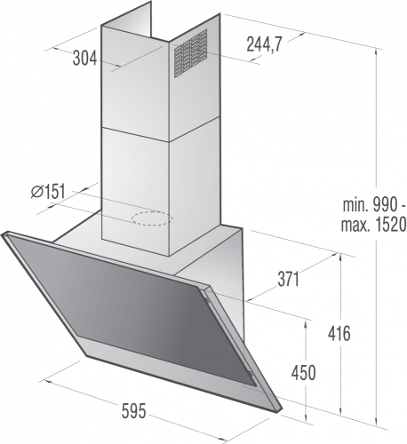 Gorenje páraelszívó WHI641E6B