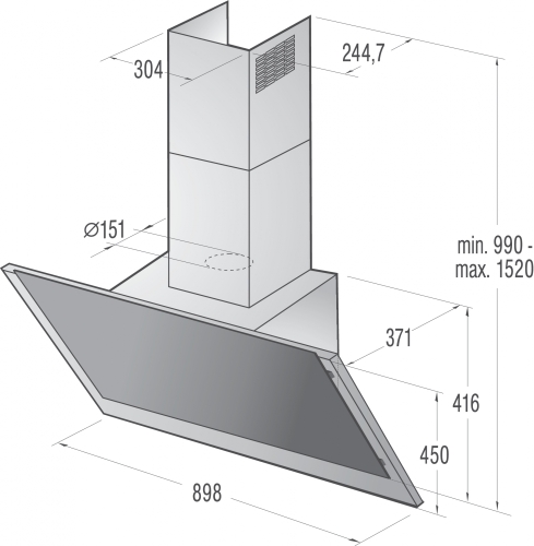 Gorenje páraelszívó WHI941A3XGB