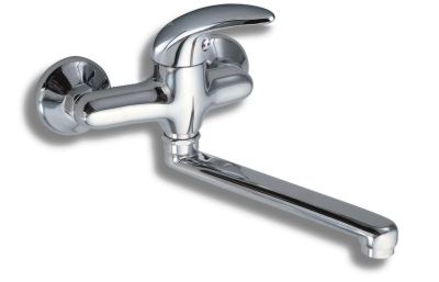 Novaservis Metalia 55 fali mosdó/mosogató csaptelep, szatén-króm, teli karral, 55076,9