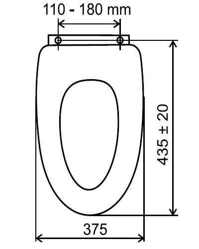 Ferro (Novaservis) Prestige Vörös bükk WC ülőke Krómozott réz rögzítőelemekkel WC/BUK