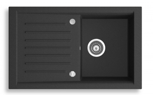 Novaservis KIZZ egymedencés gránit mosogató 50x81x19 cm, gránit, DRG50/81B