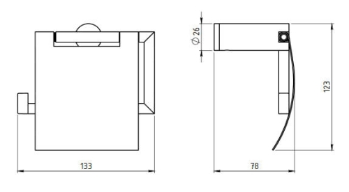 Novaservis Metalia 2 fedeles WC-papír tartó, króm 6238,0