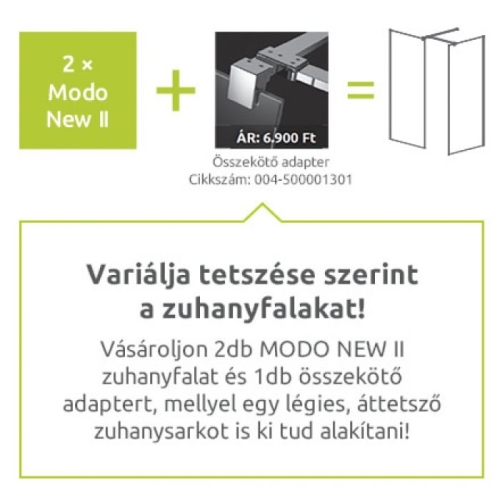 Radaway Modo New II 130 zuhanyfal (389134-01-01)