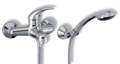 Novaservis Metalia 55 kádcsaptelep zuhanyszettel, króm, teli karral, 55020,0