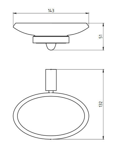 Novaservis Metalia 10 üveg szappantartó, króm 0036,0