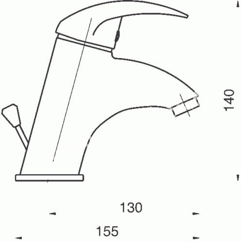 Novaservis Titania Lux mosdócsaptelep leeresztő szett nélkül, króm 91001/1,0 (K)