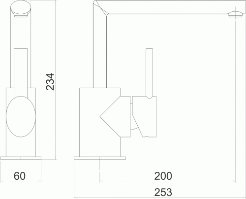 Novaservis Nobless Oval konyhai csaptelep, króm 32713,0
