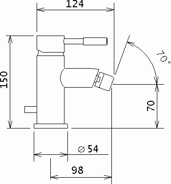 Novaservis Tower Tech bidécsaptelep, króm 12011,0