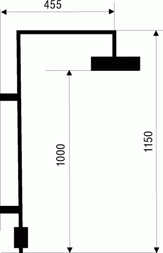 Novaservis kombi zuhanyrúd zuhanykocsival fali zuhany- vagy kádcsaptelephez SET060/2/1,0