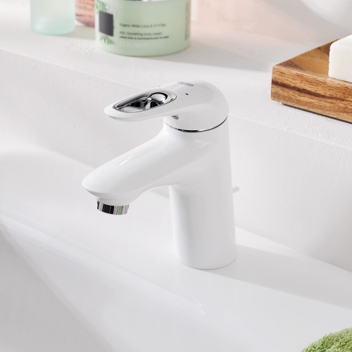 Grohe Eurostyle (2015) egykaros mosdó csaptelep leeresztővel, fehér, S méret 33558LS3