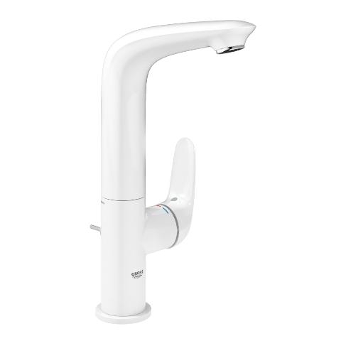 Grohe Eurostyle (2015) egykaros magasított mosdó csaptelep leeresztővel, fehér L méret 23718LS3