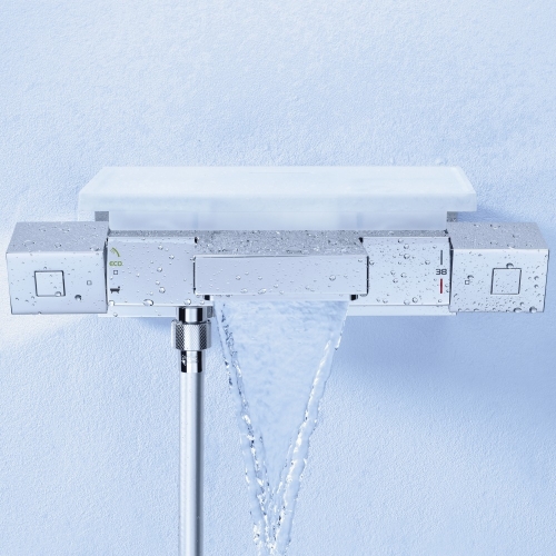 Grohe Grohtherm Cube Termosztátos kádtöltőcsaptelep polccal 34502 000 (34502000)