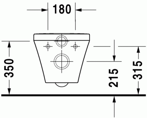 Duravit Durastyle öblítőperem nélküli fali wc, 54x37 cm 2538090000