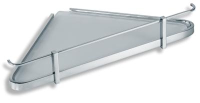 Novaservis Metalia 4 sarok üvegpolc kerettel, króm 6458,0