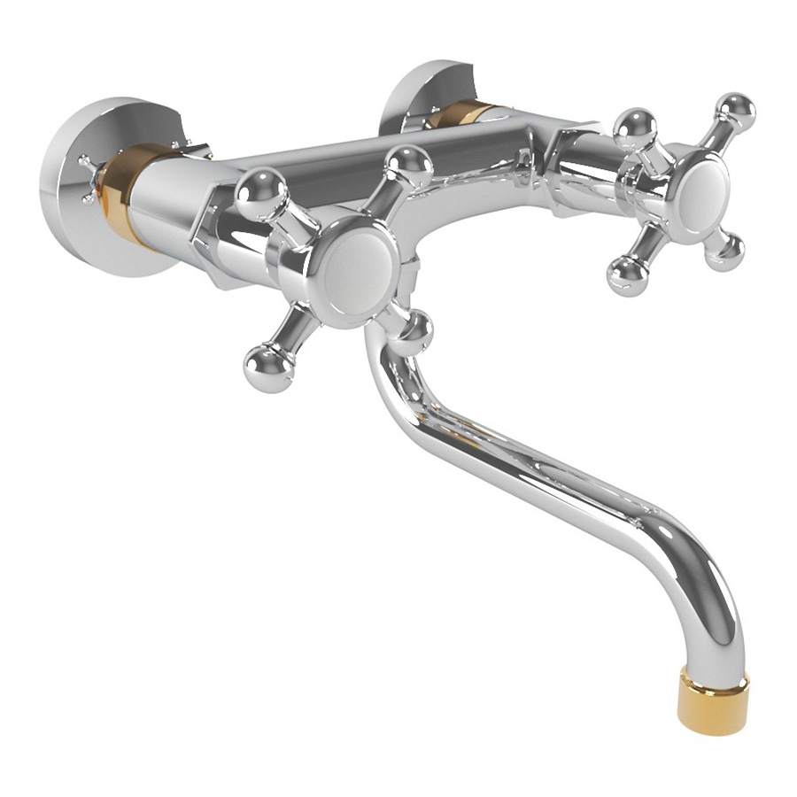 BUGNATESE Lady fali mosogatócsaptelep króm/arany 952CRDO