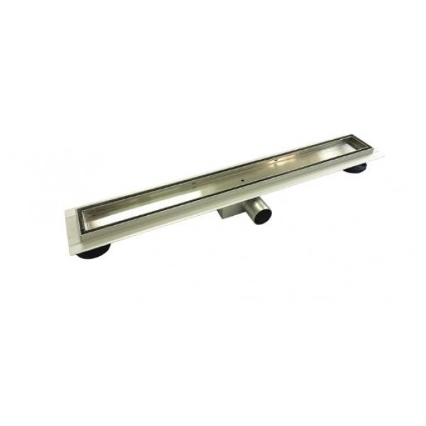 AREZZO design 800 mm-es rozsdamentes acél zuhanyfolyóka burkolható ráccsal AR-800B