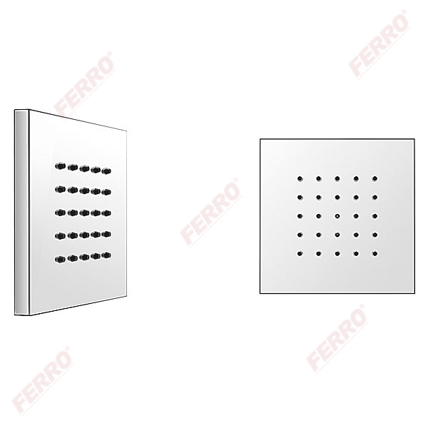 Ferro Quadro fix fejzuhany, króm, DSP02