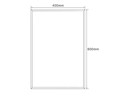 Sapho AQUALINE 40x60 cm csiszolt tükör akasztó nélkül 22495