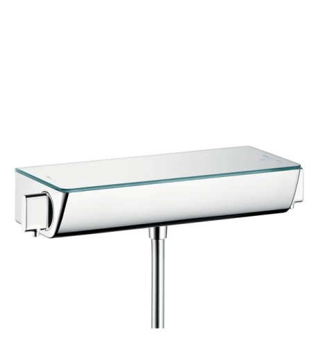 Hansgrohe Ecostat Select falsíkon kívüli termosztátos zuhanycsaptelep króm színű üveglappal 13111000
