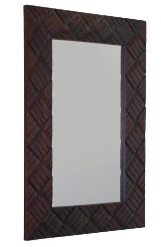 Sapho Bedeg 70x100cm tükör, sötétbarna színű fa kerettel (IN195)