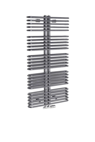 Sapho ASTRA 600x1170 mm fürdőszobai radiátor, 850 W, antracit (AS519)