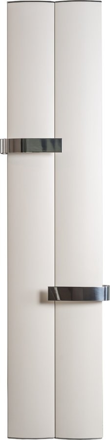Sapho OTHELLO TWIN 460x1890mm radiátor, 2 törölközőtartó, metál ezüst (2221189046SS)