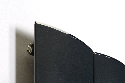 Sapho OTHELLO TWIN 460x1890mm radiátor, 2 törölközőtartó, matt fekete (2221189046SN)