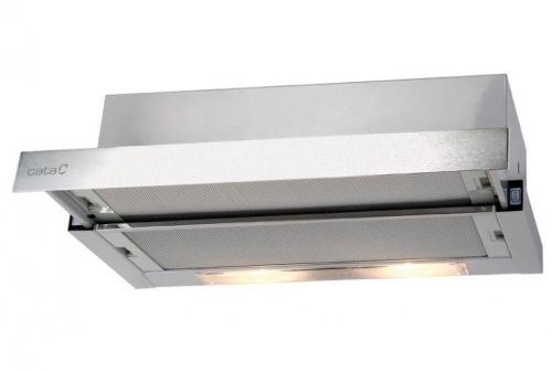Cata TF-2003/60 halogén Duralum kihúzható teleszkópos páraelszívó 60 cm, inox, 02017303