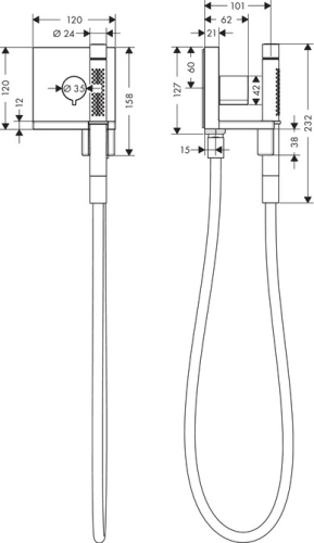 Hansgrohe AXOR Starck ShowerCollection Kézizuhany modul színkészlet 10651000