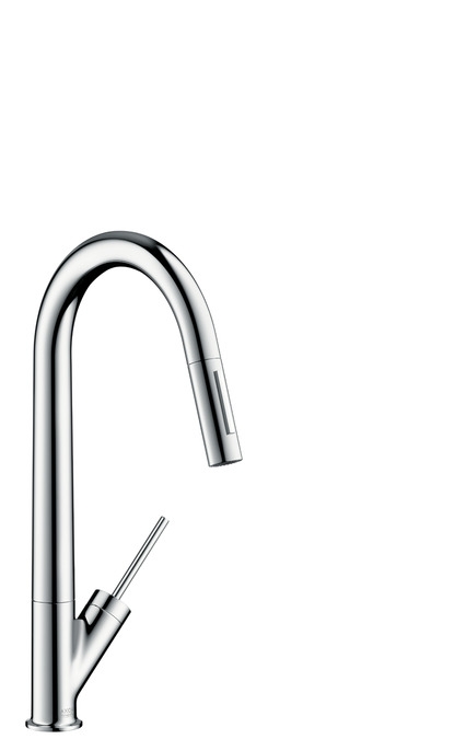 Hansgrohe AXOR Starck Egykaros mosogató csaptelep kihúzható zuhannyal króm 10821000