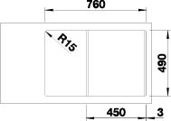 BLANCO Classic Neo 45S Silgranit mosogató tartozékokkal (tartufo, 520942)