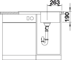 BLANCO Classic Neo 45S Silgranit mosogató tartozékokkal (tartufo, 520942)