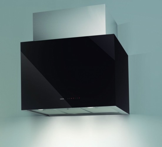 Nodor CUBE GLASS 900 BK fali páraelszívó 90 cm, fekete, 8416
