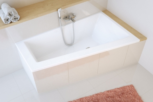 Excellent Sfera 170x100 cm-es aszimmetrikus kád kádlábbal, jobbos