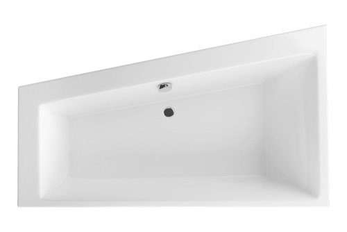 Excellent Sfera Slim 170x100 cm-es aszimmetrikus kád kádlábbal, balos