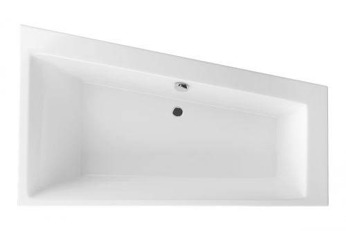 Excellent Sfera Slim 170x100 cm-es aszimmetrikus kád kádlábbal, jobbos