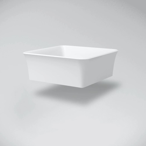 Marmy STAR 38x38 cm ráültethető öntöttmárvány mosdó, fehér 80 7340 04 10 10 (K)