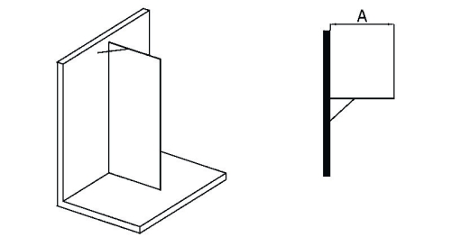 Sapho MODULAR SHOWER 98x200 cm (MS170C)