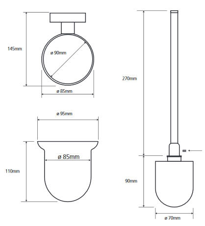 Bemeta Oval fali wc kefe 118413011