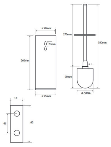 Bemeta Omega wc kefe 102313066 (XR304)