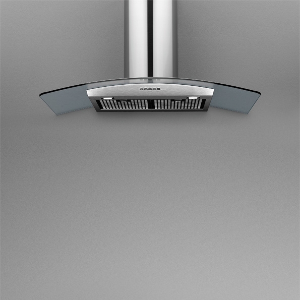 Falmec Astra Glass 90 fali páraelszívó, 90 cm, üveg, CASN90.E0P1#1491F